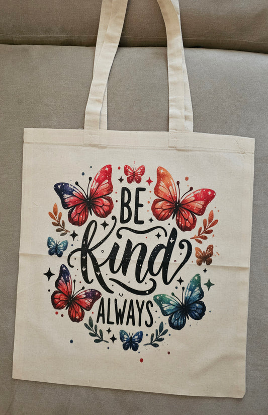 Be Kind Butterfly tote bag