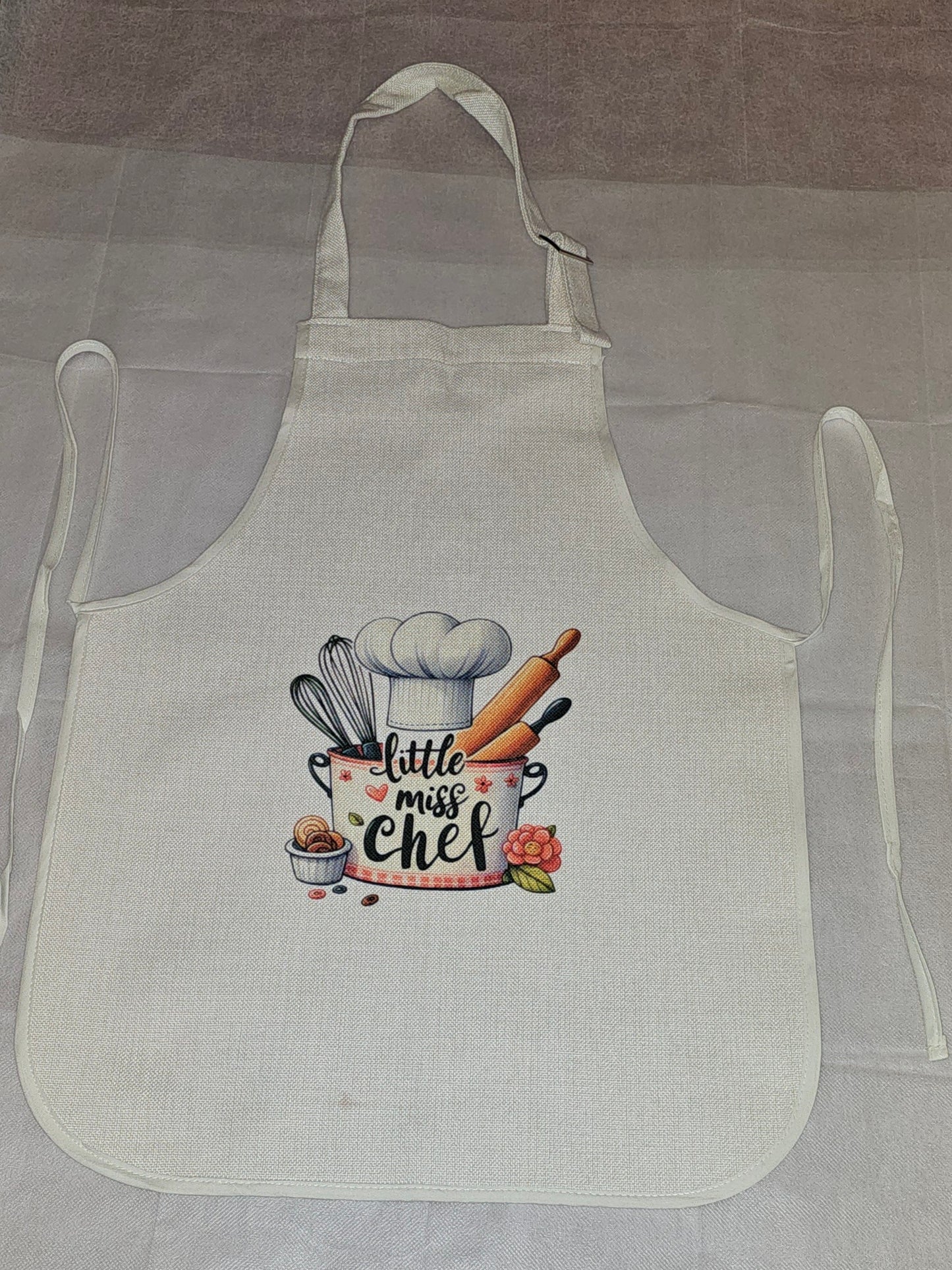 Childrens baking cooking apron personalisable