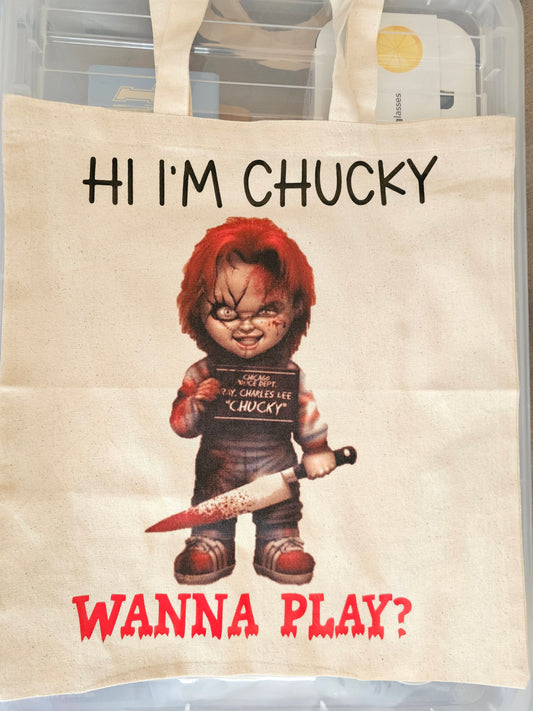 Chuck theme tote bag