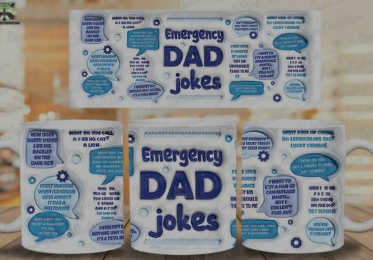 Dad jokes mug, set of 4